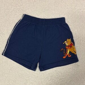 Vintage Pooh 100 acre collection Navy Blue Shorts with Tiger Pooh Graphic 2t